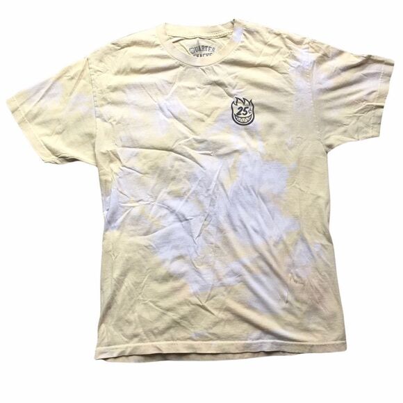 Spitfire/ QuarterSnack Yellow Tshirt - Picture 4 of 4